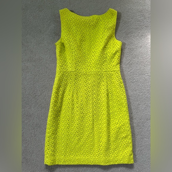 NWT Ann Taylor Lime Green/Yellow Dress, Size 8 - Picture 2 of 6